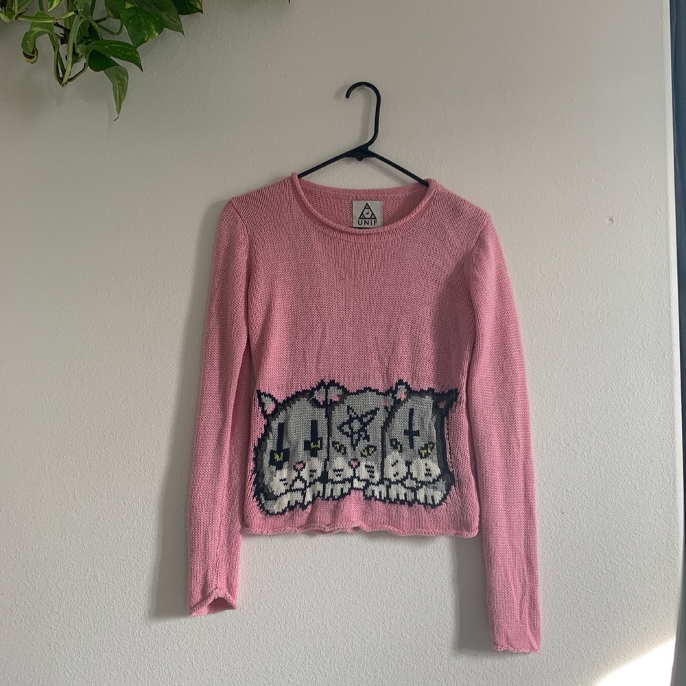 UNIF cat knit sweater